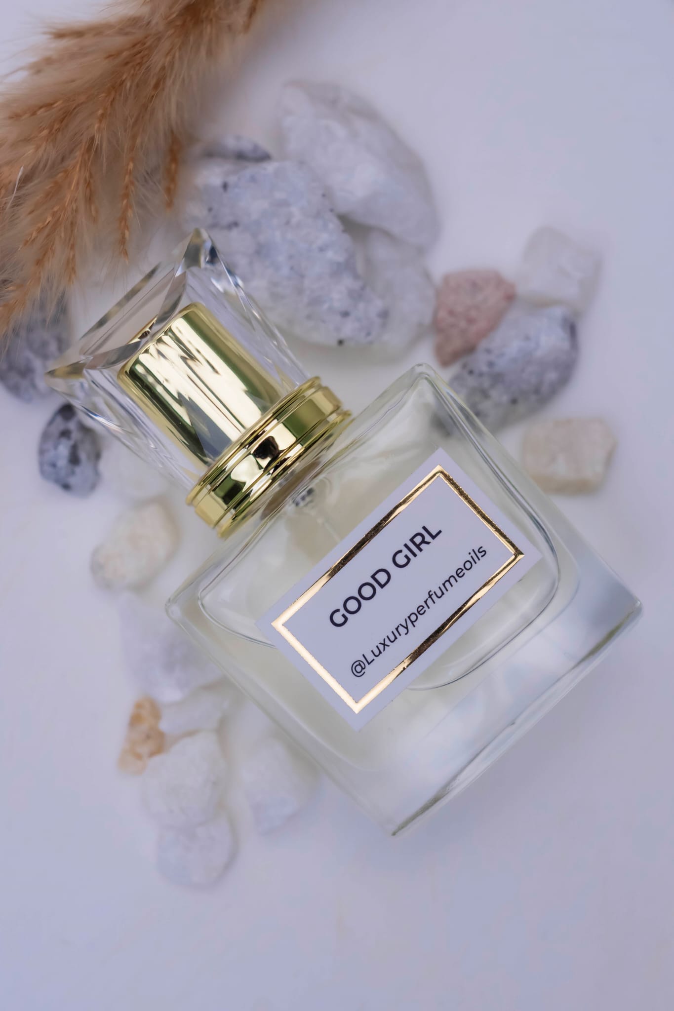 Good Girl alcohol-free 20ml perfume oil bottle with almond and cacao fragrance notes