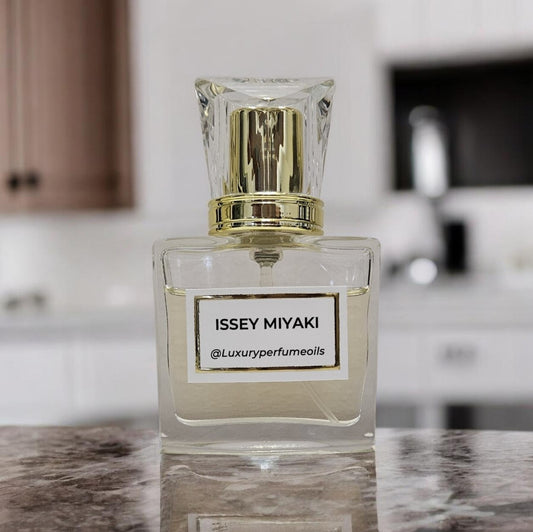 Issey Miyake alcohol-free 20ml perfume oil bottle with lotus and rose fragrance notes